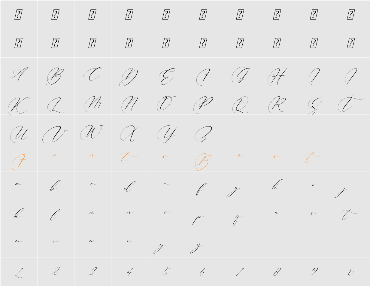 Brittney Style Character Map