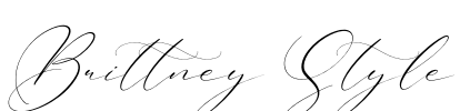 Brittney Style Font Image