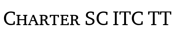 Charter SC ITC TT Font Image