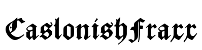 CaslonishFraxx Font Image