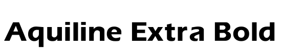 Aquiline Extra Bold