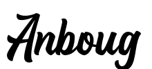 Anboug Font Image
