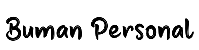 Buman Personal Font Image