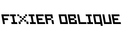 Fixier Oblique Font Image