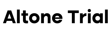 Altone Trial Font Image