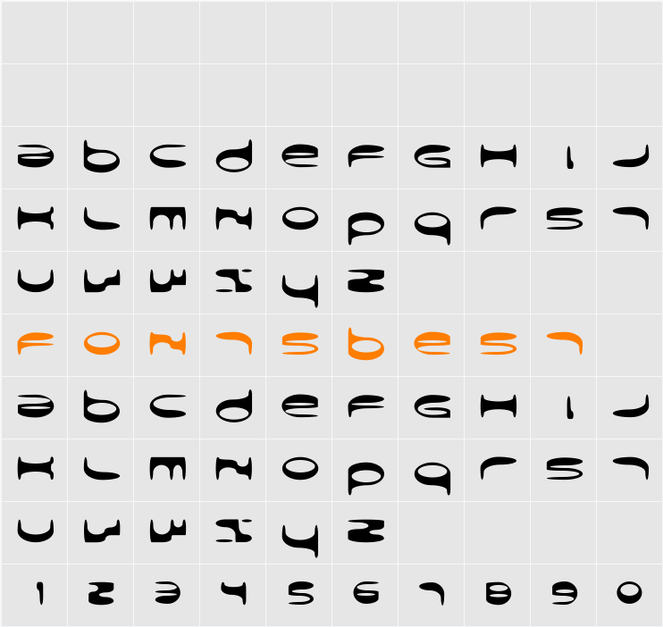 Michel Character Map