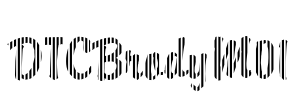 DTCBrodyM01 Font Image