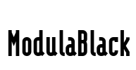 ModulaBlack Font Image