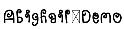 Abighail-Demo Font Image