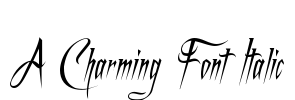 A Charming Font Italic Font Image