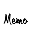 Memo Font Image