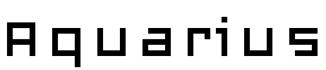 Aquarius Font Image
