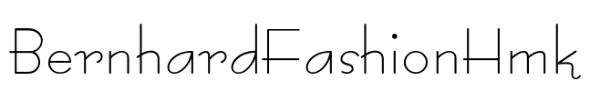 BernhardFashionHmk Font Image