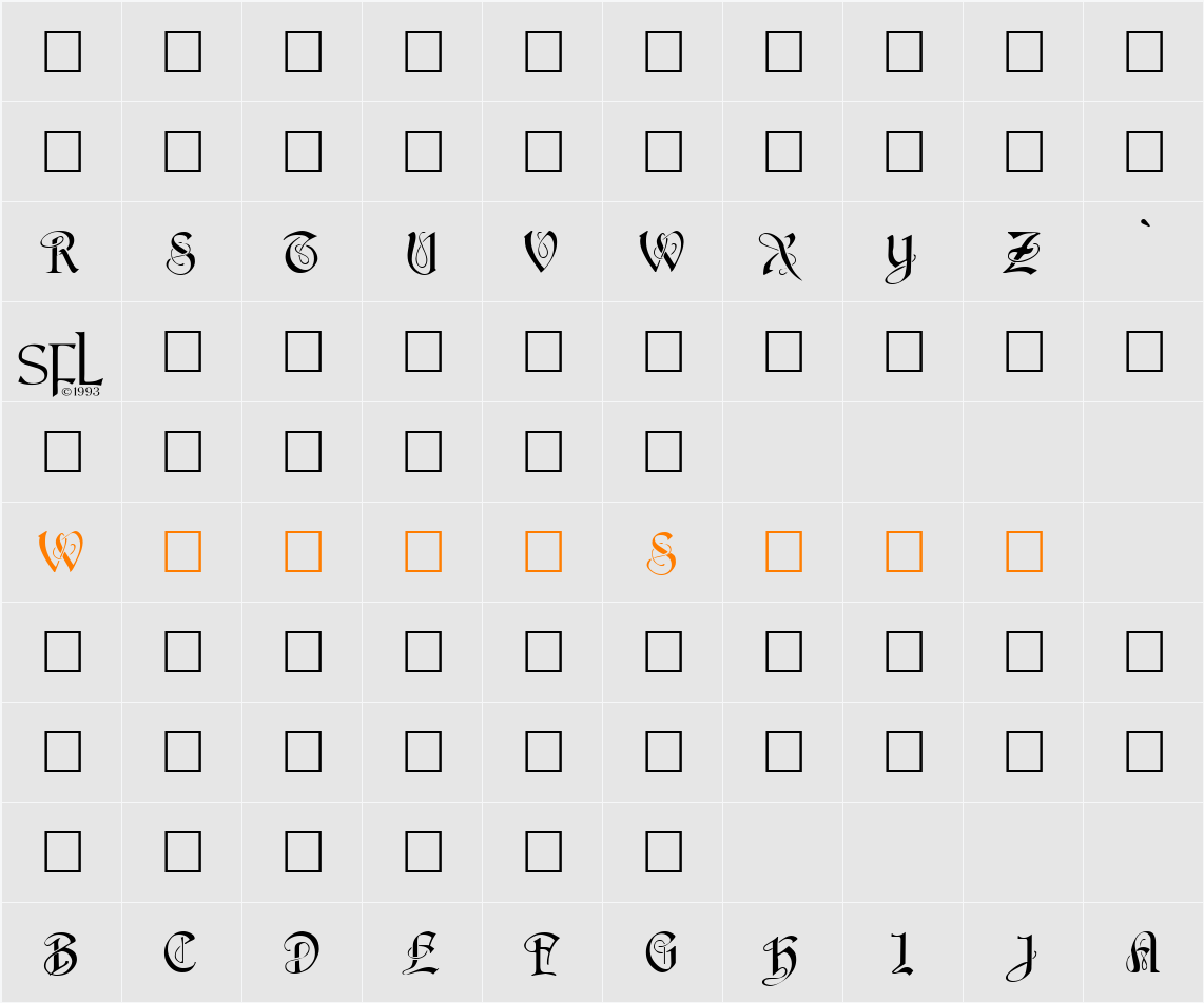 Bastille Character Map