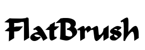 FlatBrush Font Image
