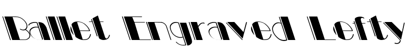 Ballet Engraved Lefty Font Image