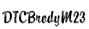 DTCBrodyM23 Font Image