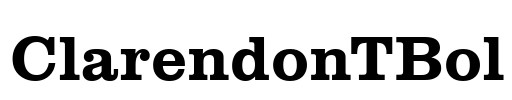 ClarendonTBol Font Image