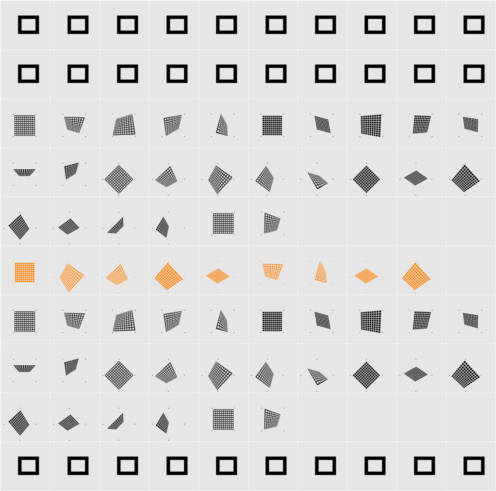 GridPix Character Map