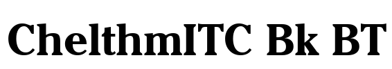 ChelthmITC Bk BT Font Image