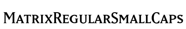 MatrixRegularSmallCaps