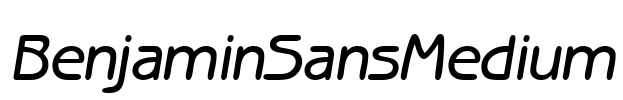 BenjaminSansMedium
