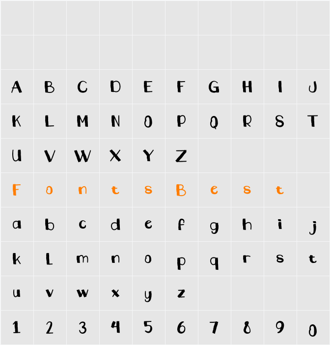 Belaby Character Map