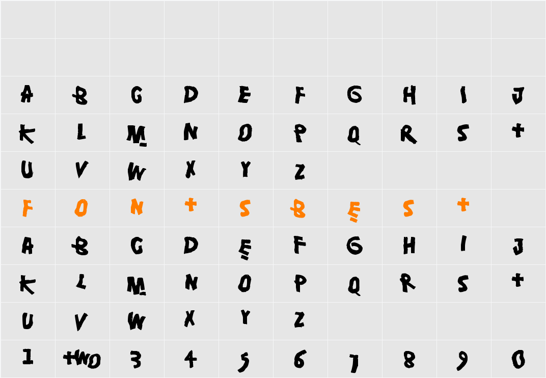 Damsterdam Character Map
