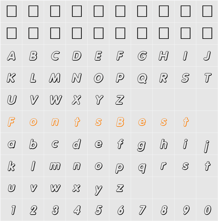 VagabondShadow Character Map