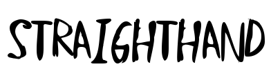 StraightHand Font Image