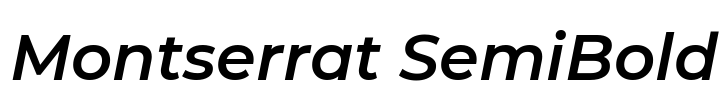 Montserrat SemiBold Font Image