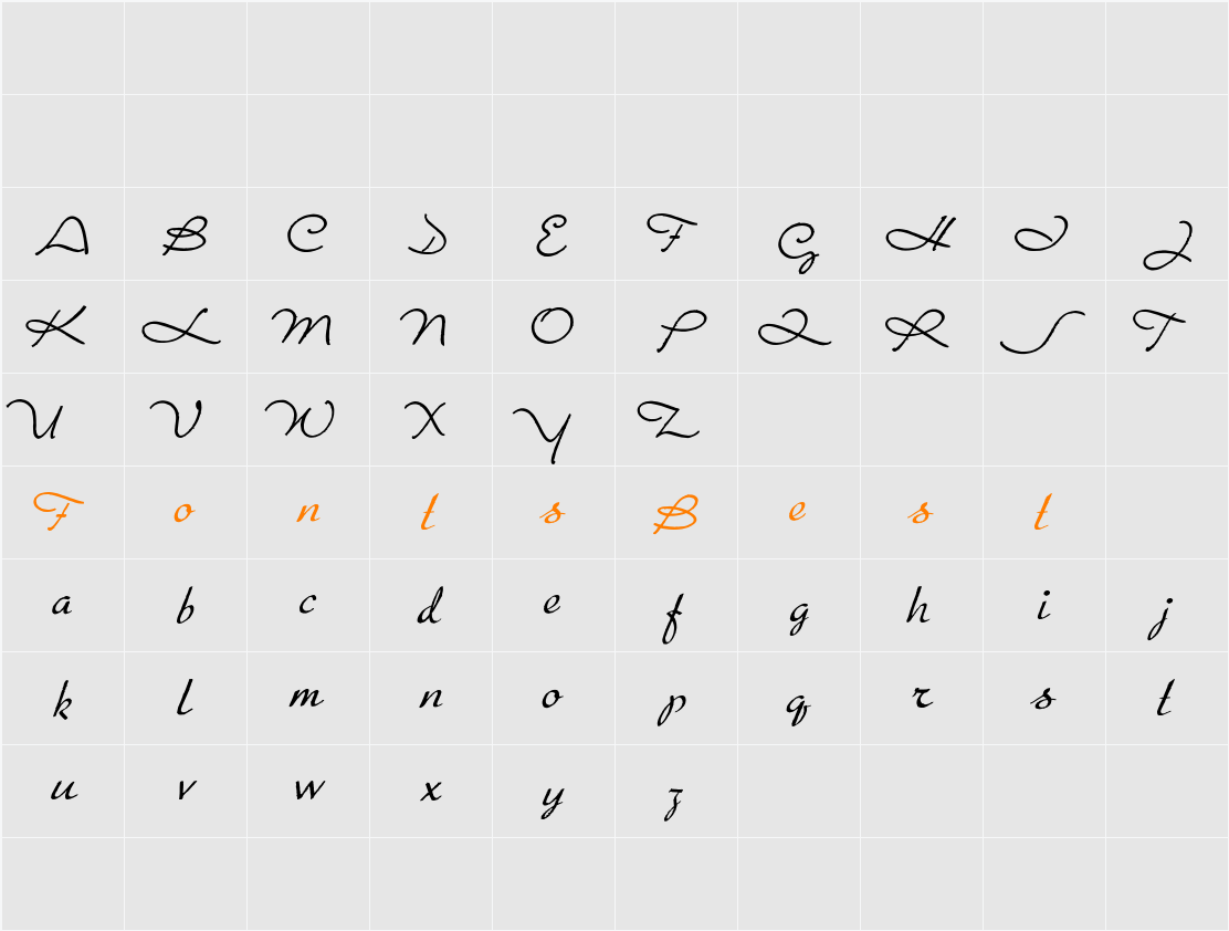 Porosa Character Map