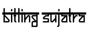Bitling sujatra Font Image