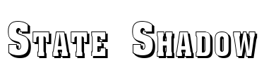 State Shadow Font Image