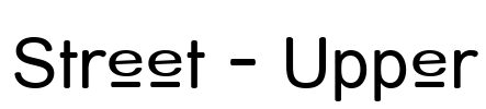 Street - Upper Font Image