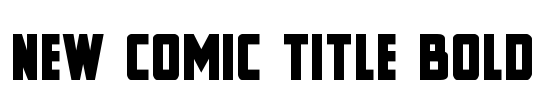 New Comic Title Bold