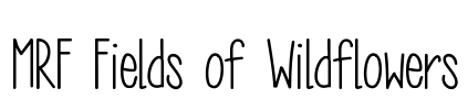 MRF Fields of Wildflowers Font Image