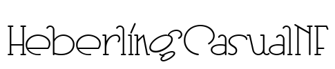 HeberlingCasualNF Font Image
