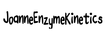 JoanneEnzymeKinetics Font Image