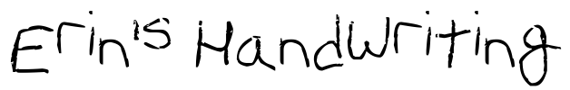 Erin's Handwriting
