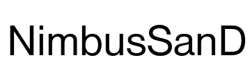 NimbusSanD Font Image