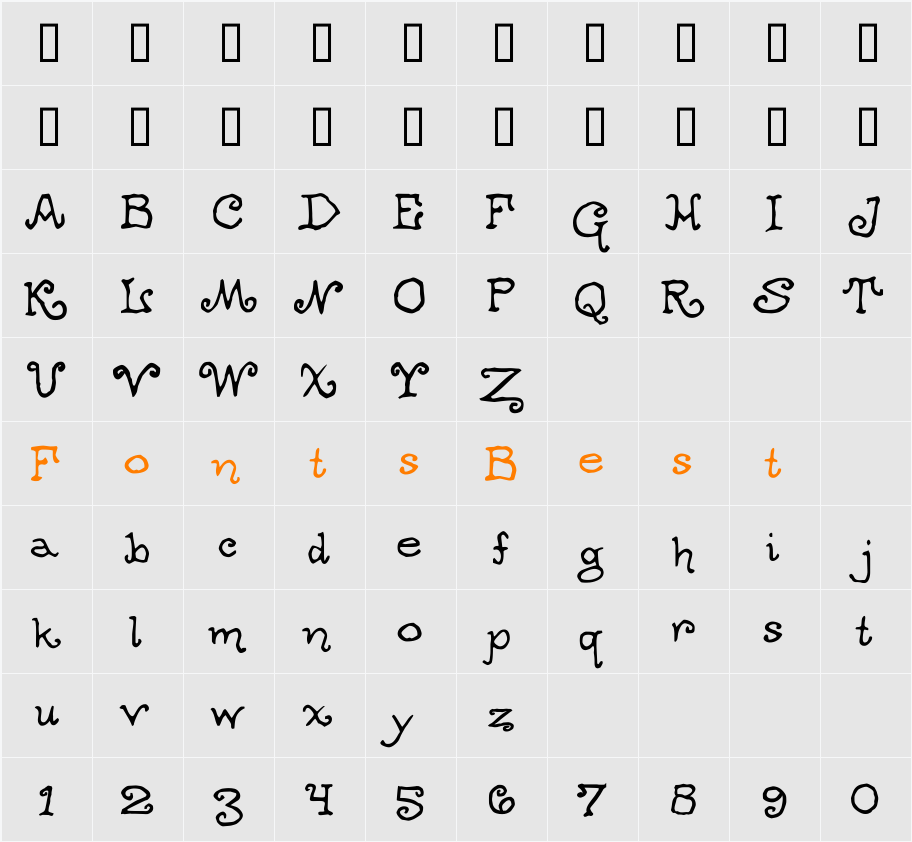 OgdredWeary Character Map