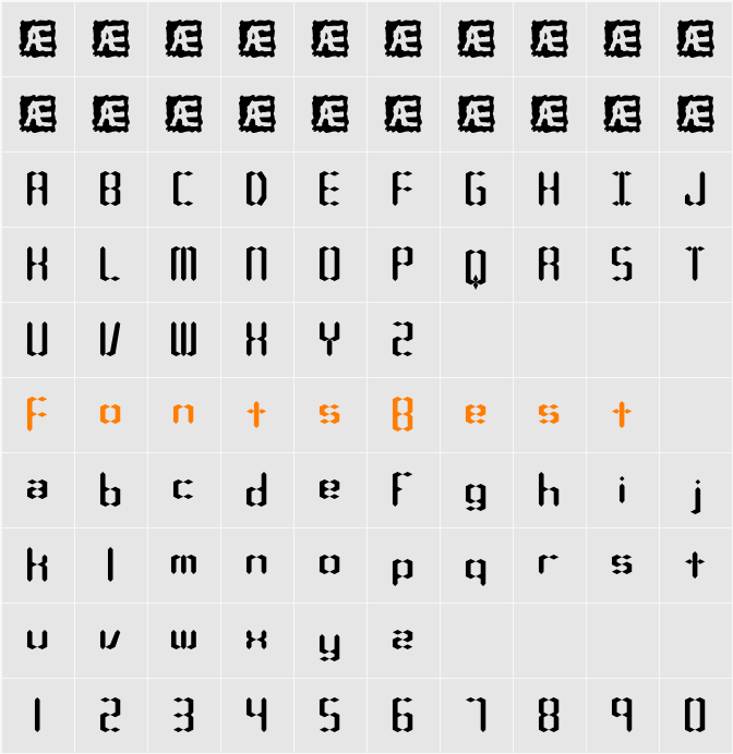 Compliant Confuse 1s BRK Character Map