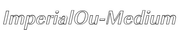 ImperialOu-Medium Font Image