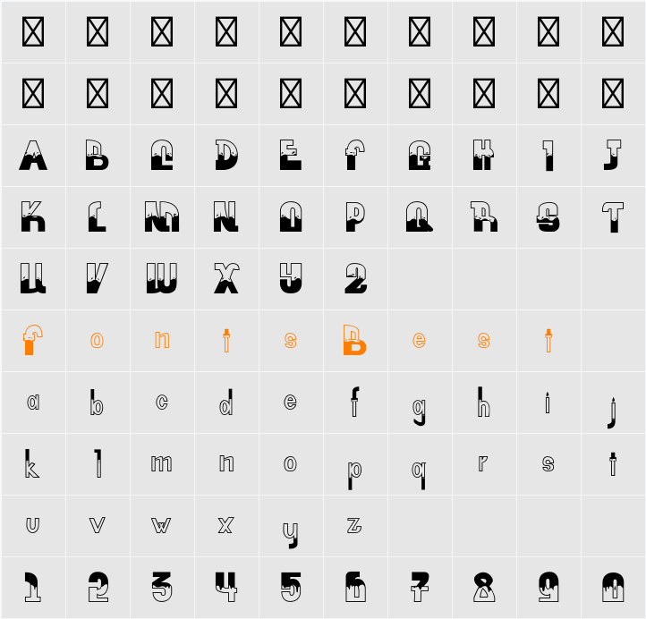 FLOOD WATER NORMAL Character Map