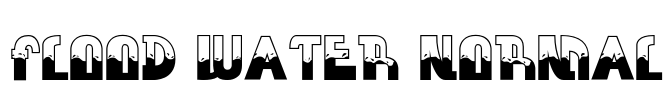FLOOD WATER NORMAL Font Image