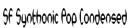 SF Synthonic Pop Condensed Font Image