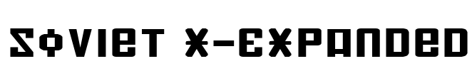 Soviet X-Expanded Font Image