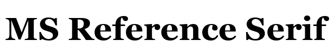 MS Reference Serif