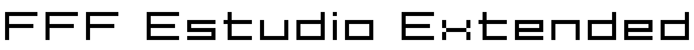 FFF Estudio Extended Font Image
